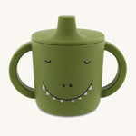 Trixie Animal Friends Silicone Sippy Cup, green, Mr Dino.