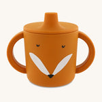 Trixie Animal Friends Silicone Sippy Cup, orange, Mr Fox.