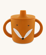 Trixie Animal Friends Silicone Sippy Cup, orange, Mr Fox.