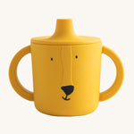 Trixie Animal Friends Silicone Sippy Cup, yellow, Mr Lion.