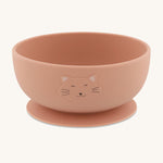 Trixie Animal Friends Silicone Suction Bowl, pink, Mrs Cat. 