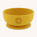 Trixie Animal Friends Silicone Suction Bowl, yellow, Mr Lion. 