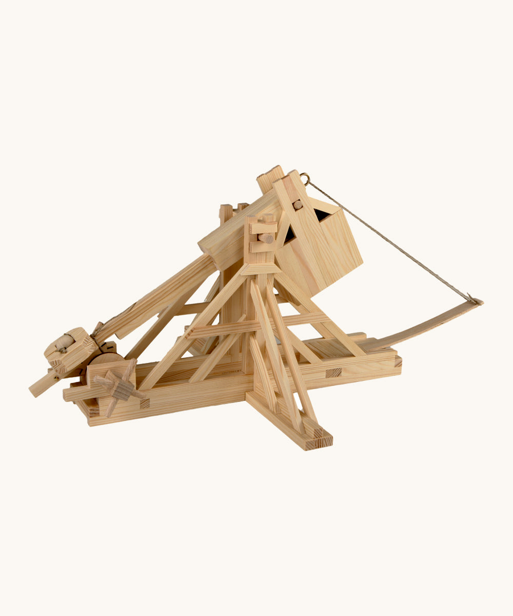 Timberkits Trebuchet Wooden Model Kit - Moving Medieval Siege Engine Construction