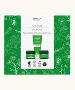 Weleda skin food naturally nourishing facial skin care gift set. A Weleda gift set presented in a floral outlined decorated box Weleda have a range of luxurious, natural skin care items available at Babipur. 