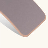 Wobbel Original beech balance board with baby mouse grey wool felt backing 