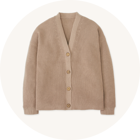 Rapanui Brook Organic Knitted Cardigan to represent women's knitted cardigans and jumpers at Babipur.