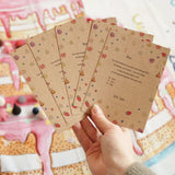 Wonderie everlasting birthday cake play cloth invitations.