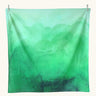 Wonderie organic cotton large sheer play cloth in juniper green to use as grass in spring and summer small world play.