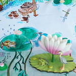 Bumbu toys are being used to play on the Wonderie Play Cloth - Down By The Pond