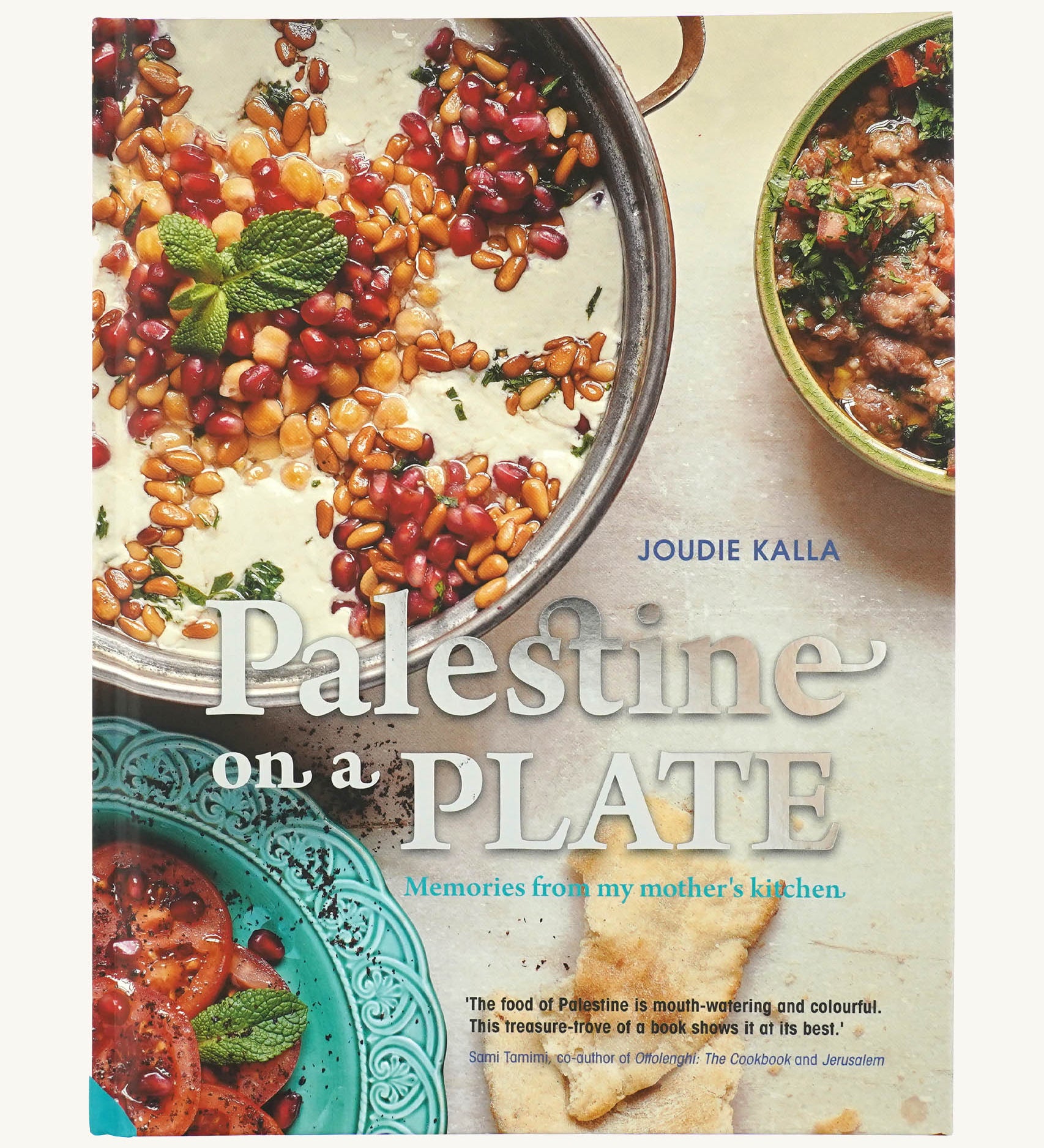 Zaytoun Palestine on a plate cookbook available at Babipur. A hardback cookbook full of Palestinian recipes written by Joudie Kalla