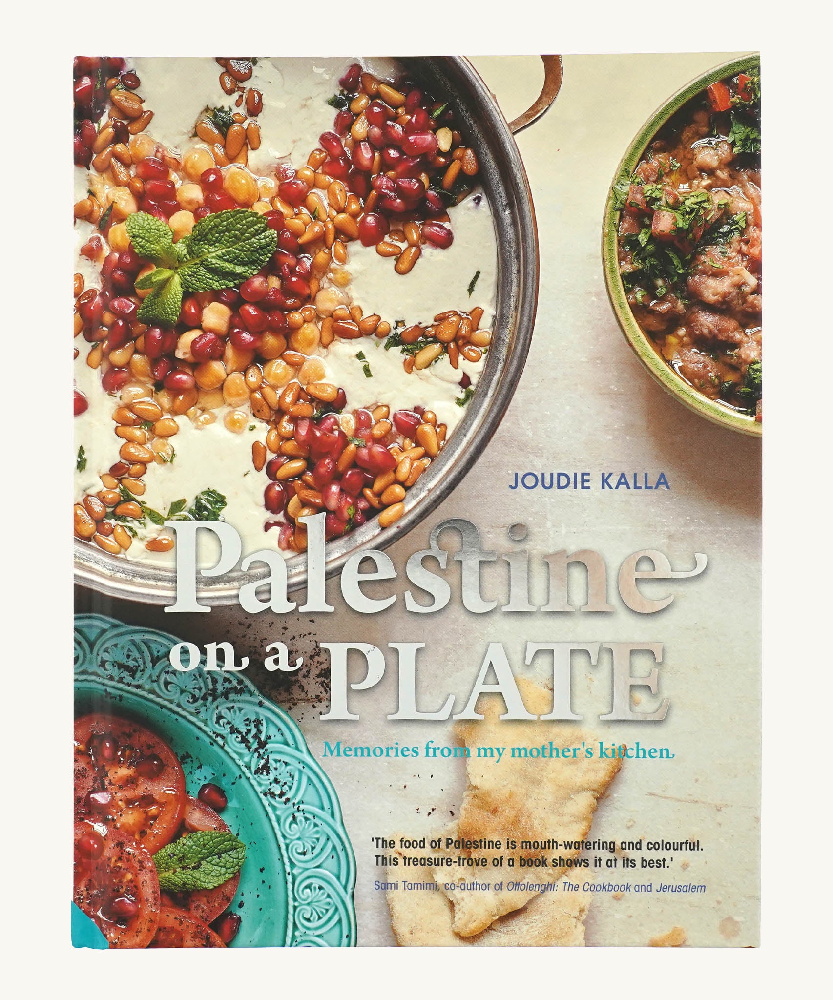 Zaytoun Palestine on a plate cookbook available at Babipur. A hardback cookbook full of Palestinian recipes written by Joudie Kalla