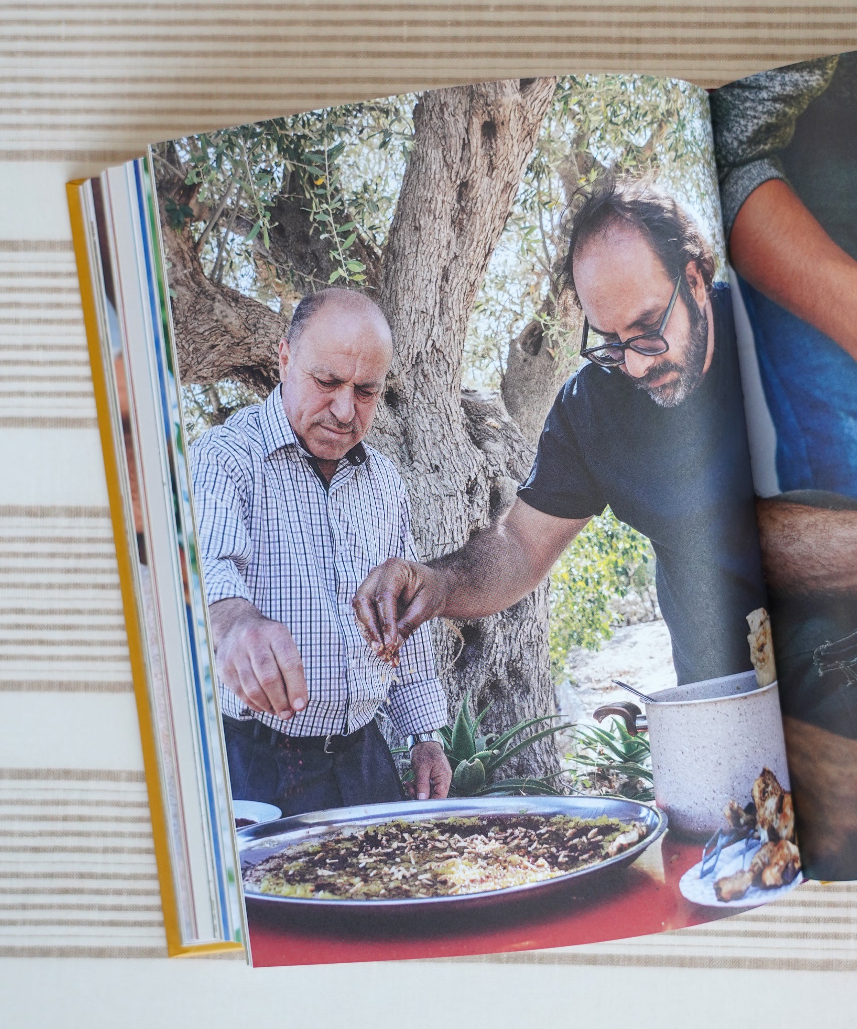 A page from the Zaytoun Bethlehem Cookbook, a celebration of Palestinian Food, filled with authentic recipes by Fasi Kattan, available to buy now at Babipur.