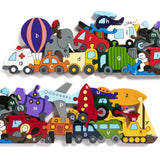 Alphabet Jigsaws Transport Alphabet