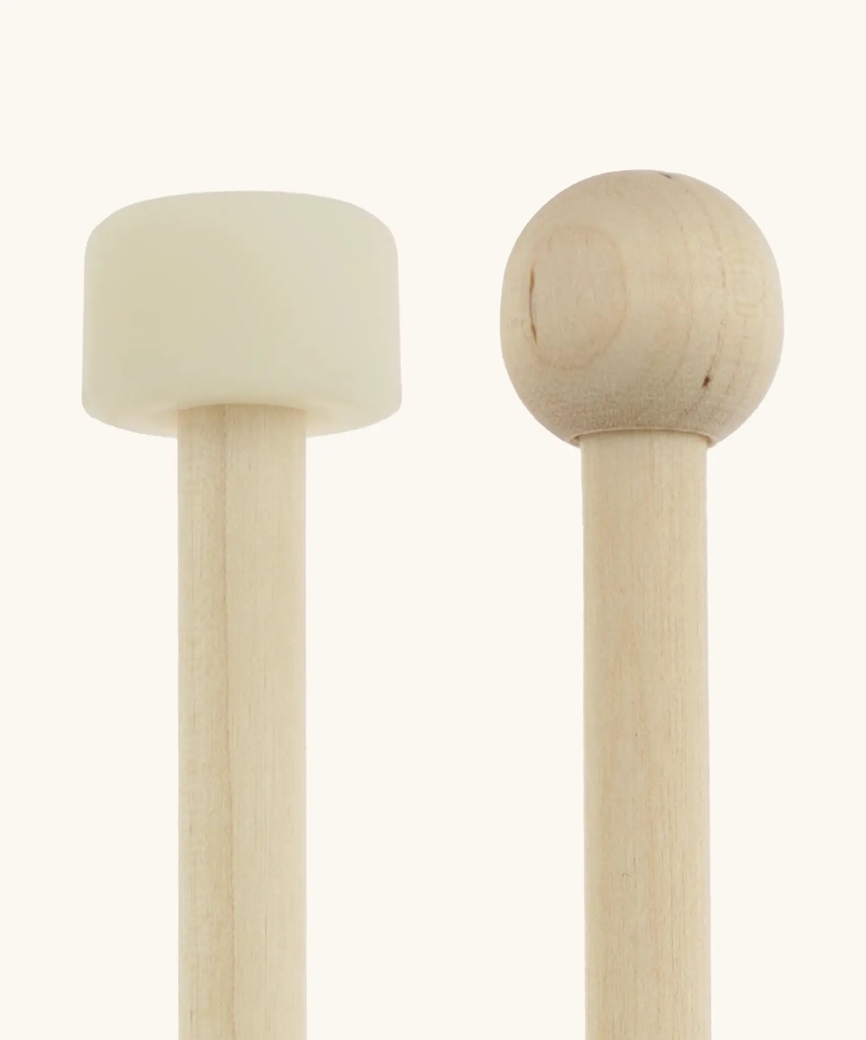 Wooden and rubber mallet heads for the Auris 3 tone glockenspiel