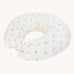 An Avery Row Nursing Pillow with an Anemone design. The The top of the pillow features a white background with a delicate pink anemone flower print. Avery Row have a range of baby and nursery products with stylish designs available at Babipur. 