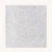 A soft light blue Avery row muslin swaddle with a nature trails design on a cream background
