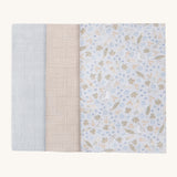 Avery Row Baby Muslin Squares Set of 3 - Nature Trail