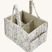 A soft Avery Row nappy caddy organiser with a flower design on a cream background.