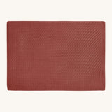 Avery Row Wave Knit Baby Blanket - Tawny Pink