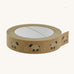 A roll of Babipur eco paper craft tape in brown with a sheep and daisies print.