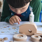 Bajo Build A Wooden Toy Tractor - DIY Construction Kit