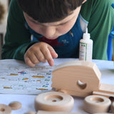 Bajo Build A Wooden Toy Tractor - DIY Construction Kit