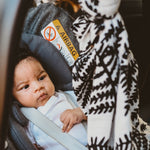 A baby in a car seat