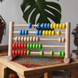 Bajo 50 bead wide abacus in the Babipur playroom.