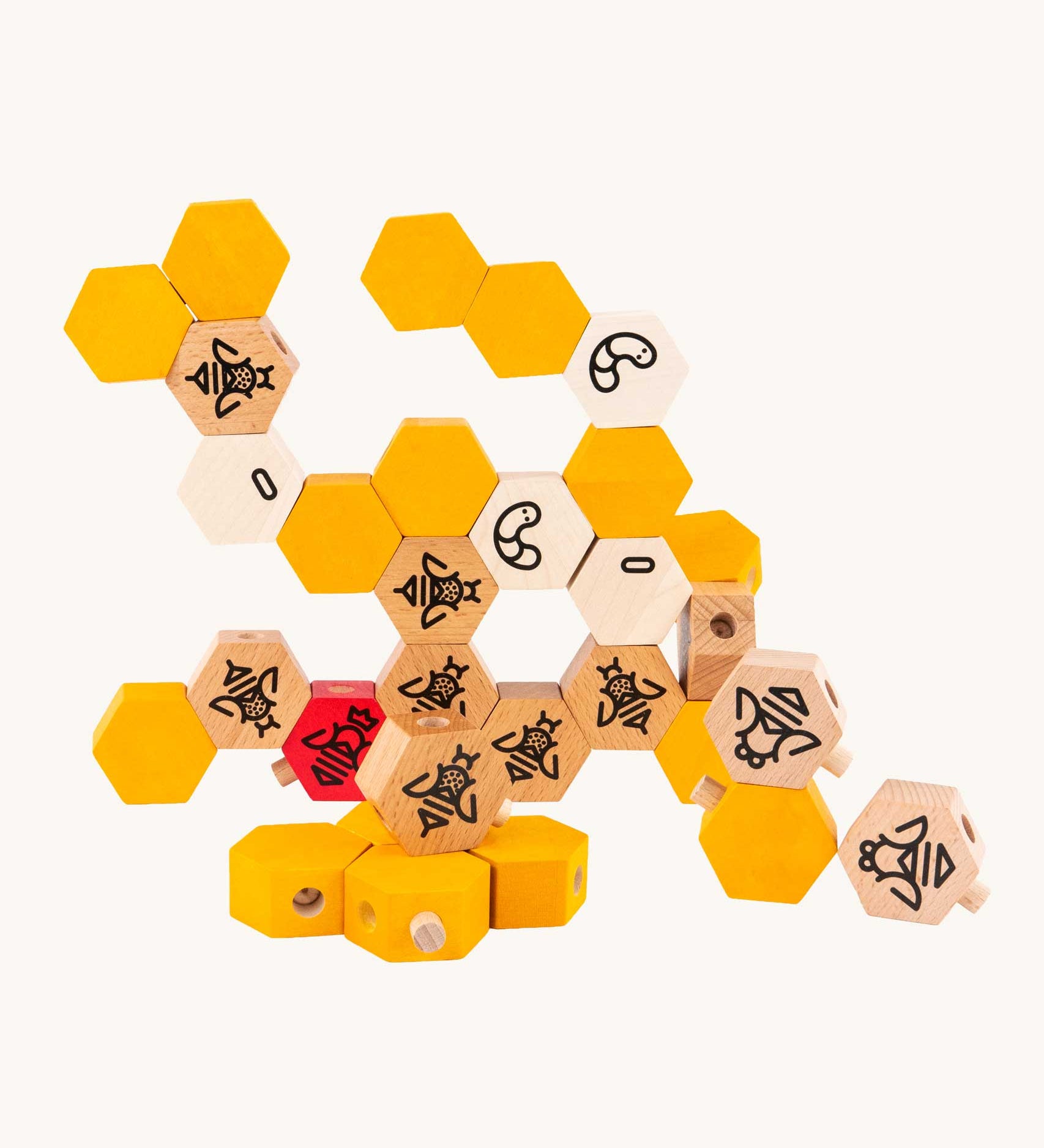 Bajo Bee Hive Wooden Blocks. These Bajo toys are part of a wide selection of wooden toys available here at Babipur. 