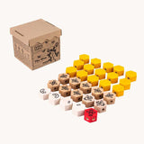 Bajo Bee Hive Wooden Blocks. These Bajo toys are part of a wide selection of wooden toys available here at Babipur. 