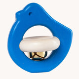 Bajo blue Bird Rattle wooden baby toy. These heirloom quality toys by Bajo are part of a wide range of wooden toys available here at Babipur.  
