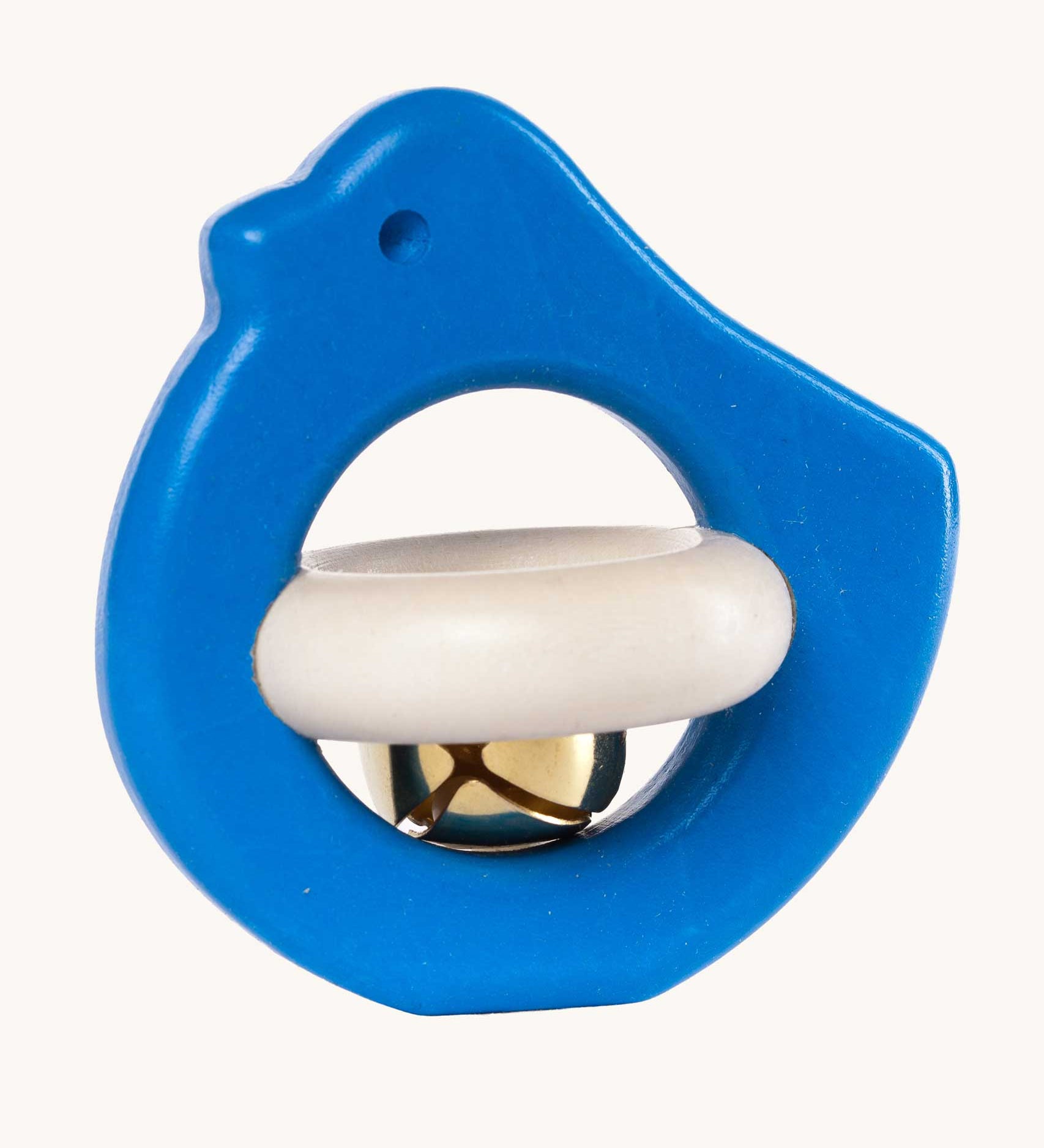 Bajo blue Bird Rattle wooden baby toy. These heirloom quality toys by Bajo are part of a wide range of wooden toys available here at Babipur.  