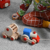 A child playing with the Bajo choo-choo train wooden pull-along toy. These heirloom quality toys by Bajo are part of a wide range of wooden toys available here at Babipur.