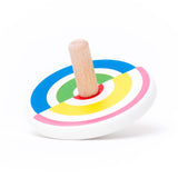 Bajo wooden Colourful Semi Circles Spinning Top toy. These heirloom quality toys by Bajo are part of a wide range of wooden toys available here at Babipur. 