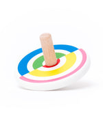 Bajo wooden Colourful Semi Circles Spinning Top toy. These heirloom quality toys by Bajo are part of a wide range of wooden toys available here at Babipur. 