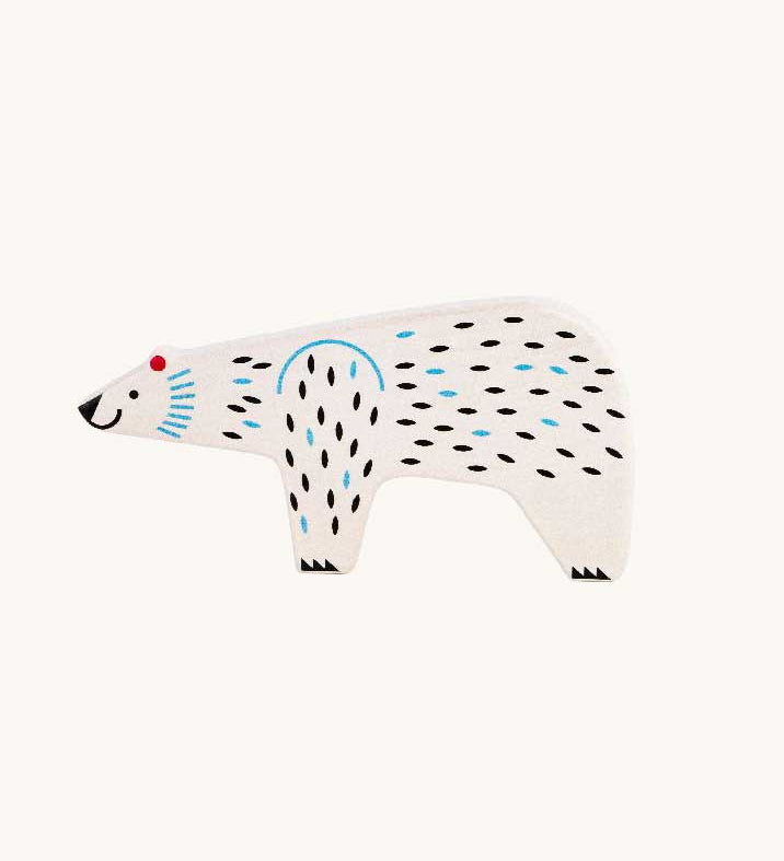 Bajo Endangered Animals Polar Bear Figure. This Bajo figure is part of the endangered animals collection from Bajo available at Babipur. 