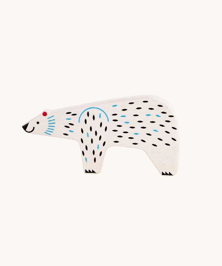Bajo Endangered Animals Polar Bear Figure. This Bajo figure is part of the endangered animals collection from Bajo available at Babipur. 