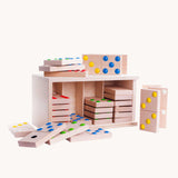 Bajo Giant Wooden Dominoes Game. These heirloom quality toys by Bajo are part of a wide range of wooden toys available here at Babipur. 