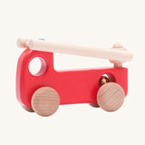 Bajo Wooden Toy Fire Engine, shown with the ladder down. These heirloom quality toys by Bajo are part of a wide range of wooden toys available here at Babipur. 