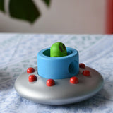 Bajo Alien Flying Saucer with the top blue piece taken off. 
