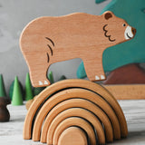 The bear from the Bajo Wild Animals Forest Set.
