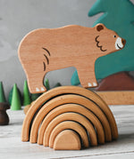 The bear from the Bajo Wild Animals Forest Set.