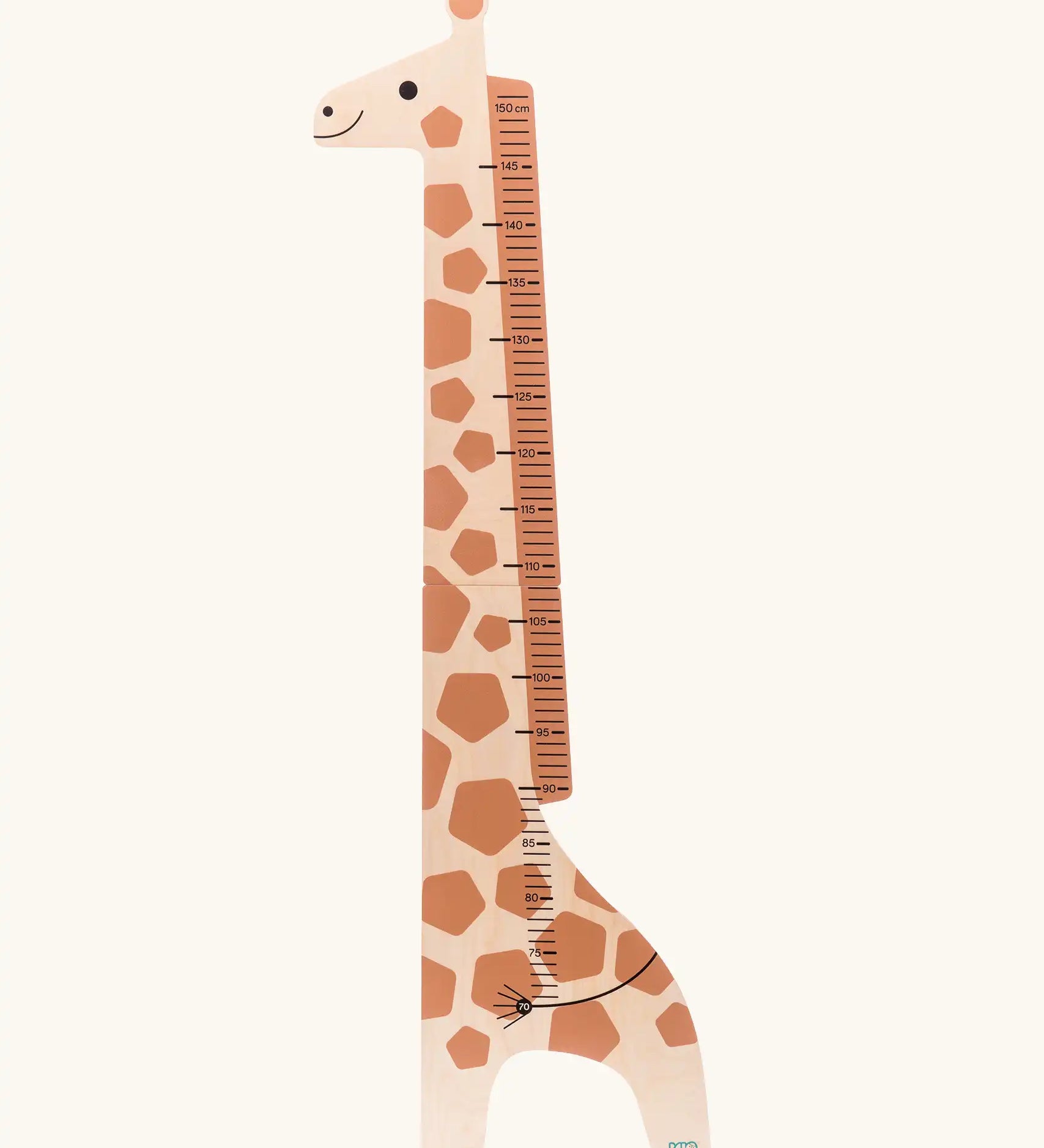 Bajo giraffe measuring growth chart.
