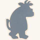 A wooden Gruffalo magnet board on a cream background.