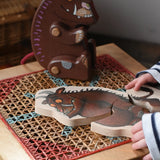Bajo Gruffalo Character Puzzle placed next to a Gruffalo figure.