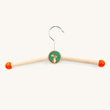 a bajo gruffalo mouse childrens hanger on a cream background