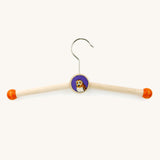 a bajo gruffalo owl childrens hanger on a cream background