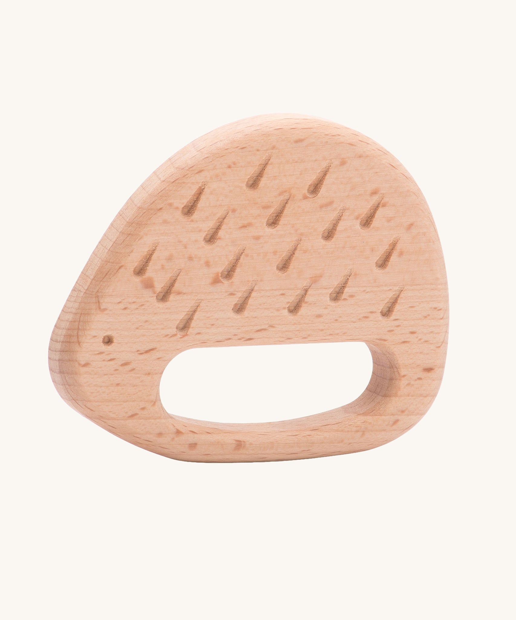 Bajo Hedgehog wooden Teether clutching toy. These heirloom quality toys by Bajo are part of a wide range of wooden toys available here at Babipur. 