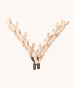 Bajo Mendelsons wooden Balancing Game. A set of 15 wooden figures that can be balanced in various ways.