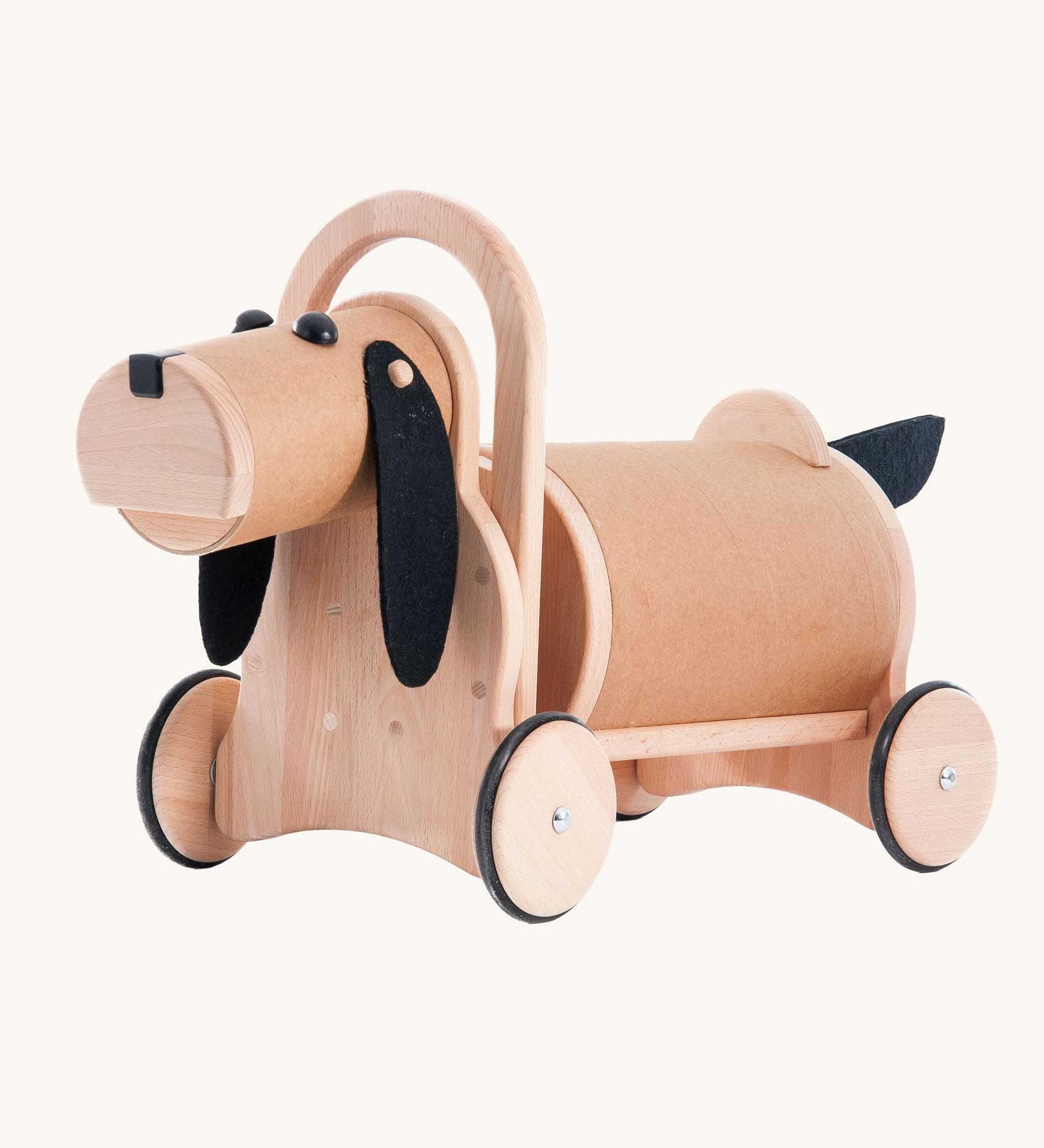 Bajo ride-on dog wooden toy. These heirloom quality toys by Bajo are part of a wide range of wooden toys available here at Babipur. 
